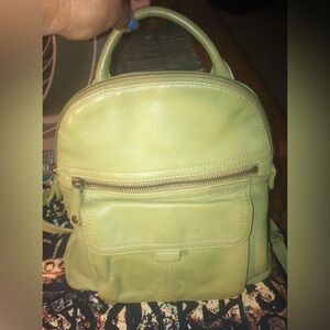 Fossil Leather ID Card Gym Backpack Purse Bag